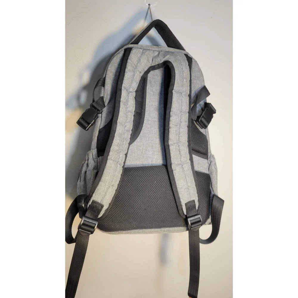 Hap Tim Multifunction Large Baby Diaper Bag Backpack With Changing Pad Dark Gray